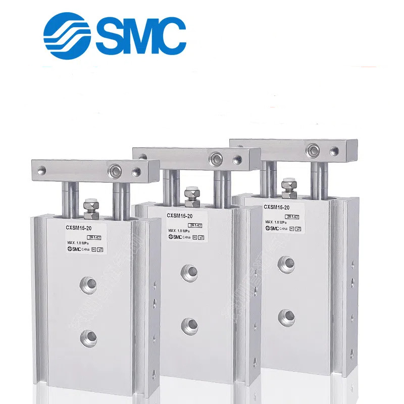 SMC Dual แกน Dual Rod กระบอก CXSM6-10/15-20/25/32-30/40/50/60/75/100/CXSL6