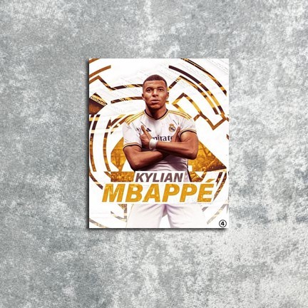 DLS25 โปสเตอร์ตกแต่งผนัง Real Madrid Mbappe