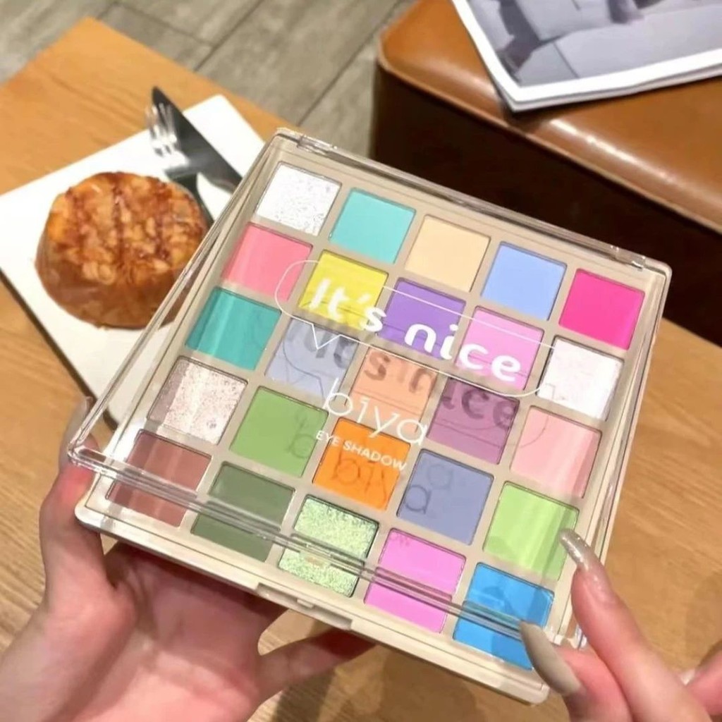 biya比雅眼影多巴胺哑光彩色闪粉珠光舞台亮片日常推荐平价学生biya biya eye shadow dopamine matte color20250826