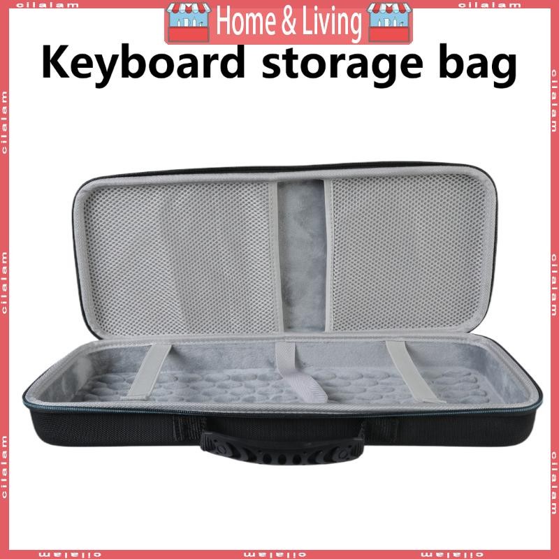 CI กระเป๋าเก็บป้องกันสําหรับ AULA S98 S99 คีย์บอร์ดพร้อมซับนุ่มสําหรับกันกระแทกกระเป๋าคีย์บอร์ดบุนุ่