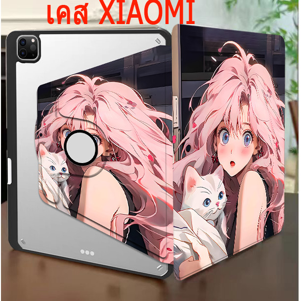 เคส xiaomi  หมุนได้ 360 องศา สําหรับ xiaomi Pad 6S 5/5Pro 6/6Pro Redmi Pad SE 11,10.61 pro12.1ที่ใส่ปากกาสำหรับใส่ปากกา