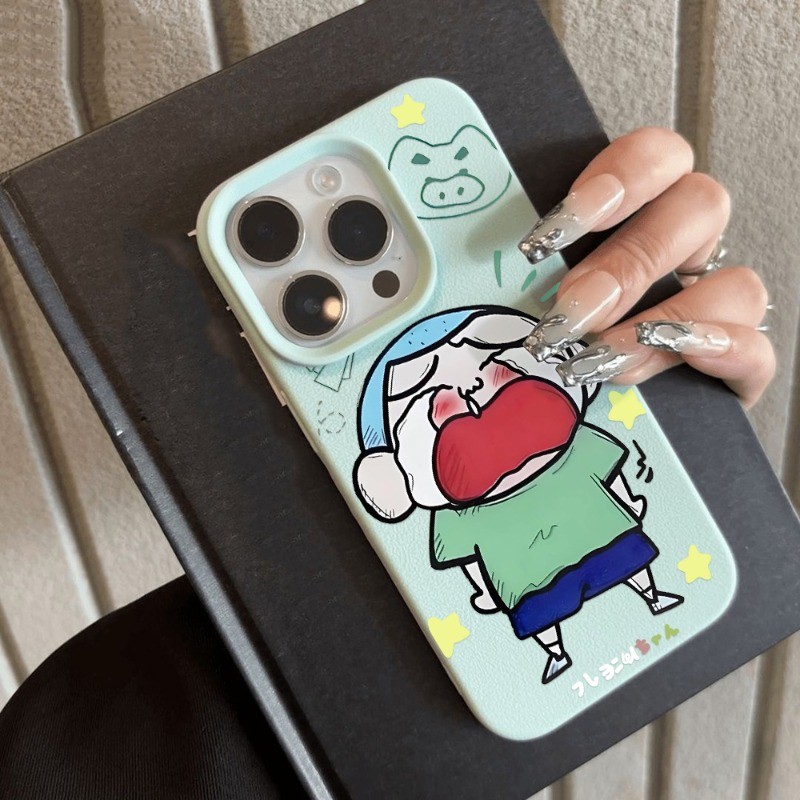 Crybaby เคสทรศัพท์ for iPhone 16 11 15 13 Pro Max 12 14 Pro Max XR XS Max 16 Plus เคสโทรศัพท์มือถือลายหนังป้องกันการตก