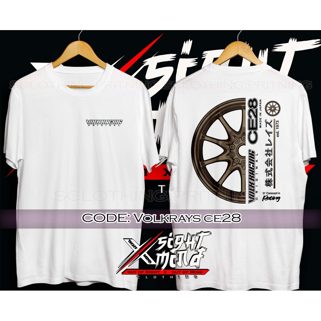 Volk Racing Ce28 Car Tshirt เสื้อไมโครไฟเบอร์ Limited Edition