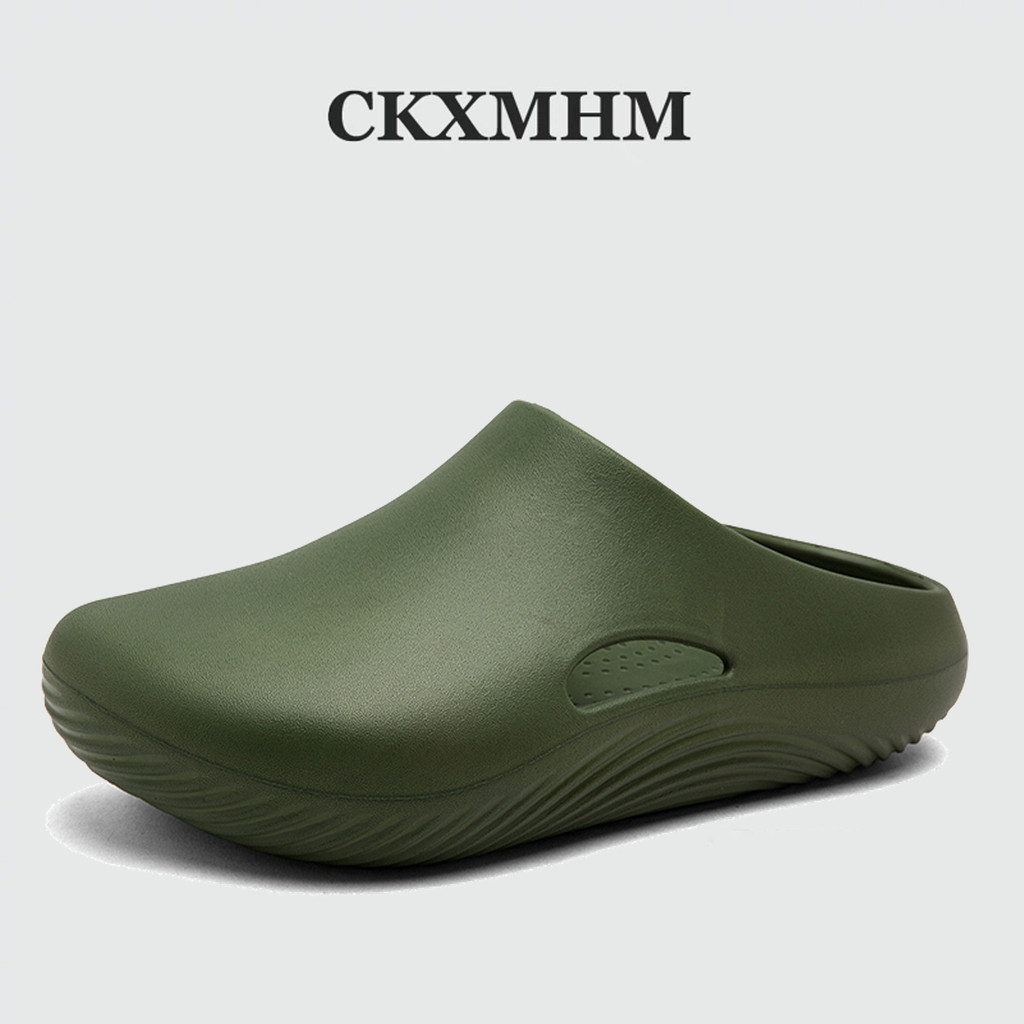Ckxmhm Size 40-45 รองเท้าแตะผู้ชาย รองเท้าแตะ EVA น้ําหนักเบา