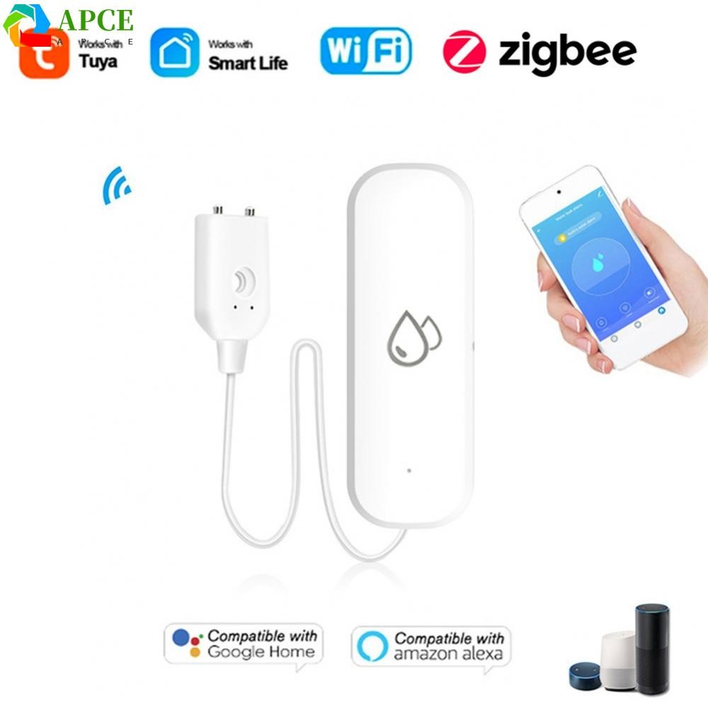 สแตนด์บายนานสําหรับ Tuya Smart Home Water Leak Sensor Detector สําหรับป้องกันน้ําท่วม