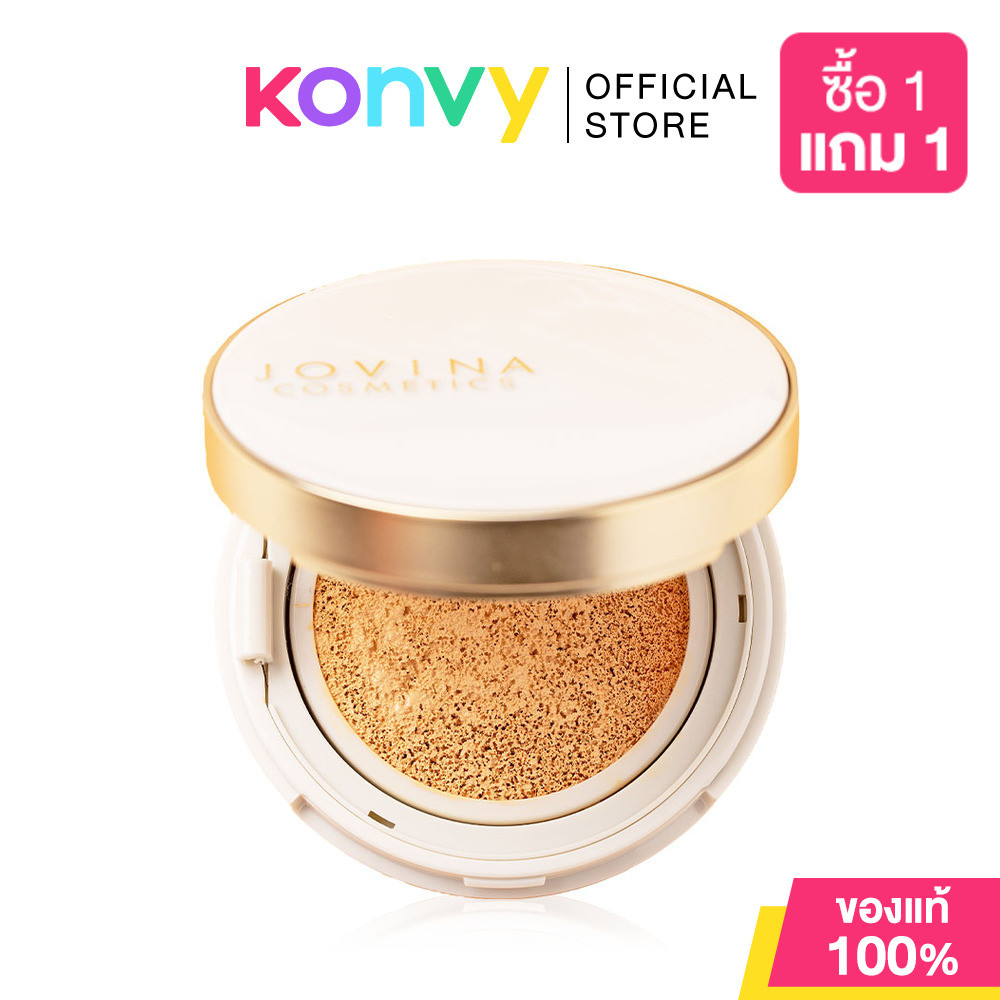 คุชชั่นโจวีน่า JOVINA COSMETICS Everyday Perfecting Cushion Long Wear SPF 25 PA+++ 15g.
