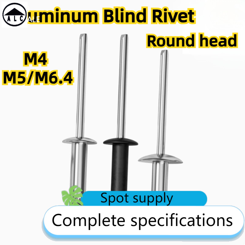 [ALC] Black/white Aluminium Core Rivets Round Head Core Willow Nails Open Core Rivets M4/M5/M6.4