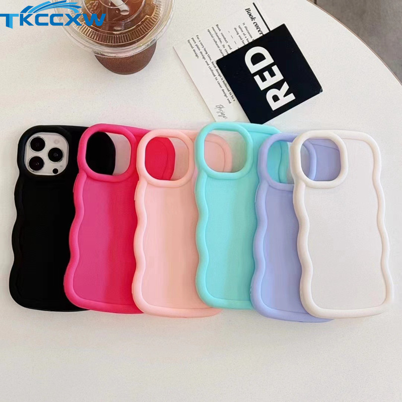 น่ารักcandy WavyซิลิโคนสําหรับInfinix Zero 30 Hot 10 หมายเหตุ 7 Liteสมาร์ท 4 5 6 7 8 Plus 8 Pro 6HD 7HD 8HDเคสโทรศัพท์Waveด้านข้างLiquidครีมนุ่ม