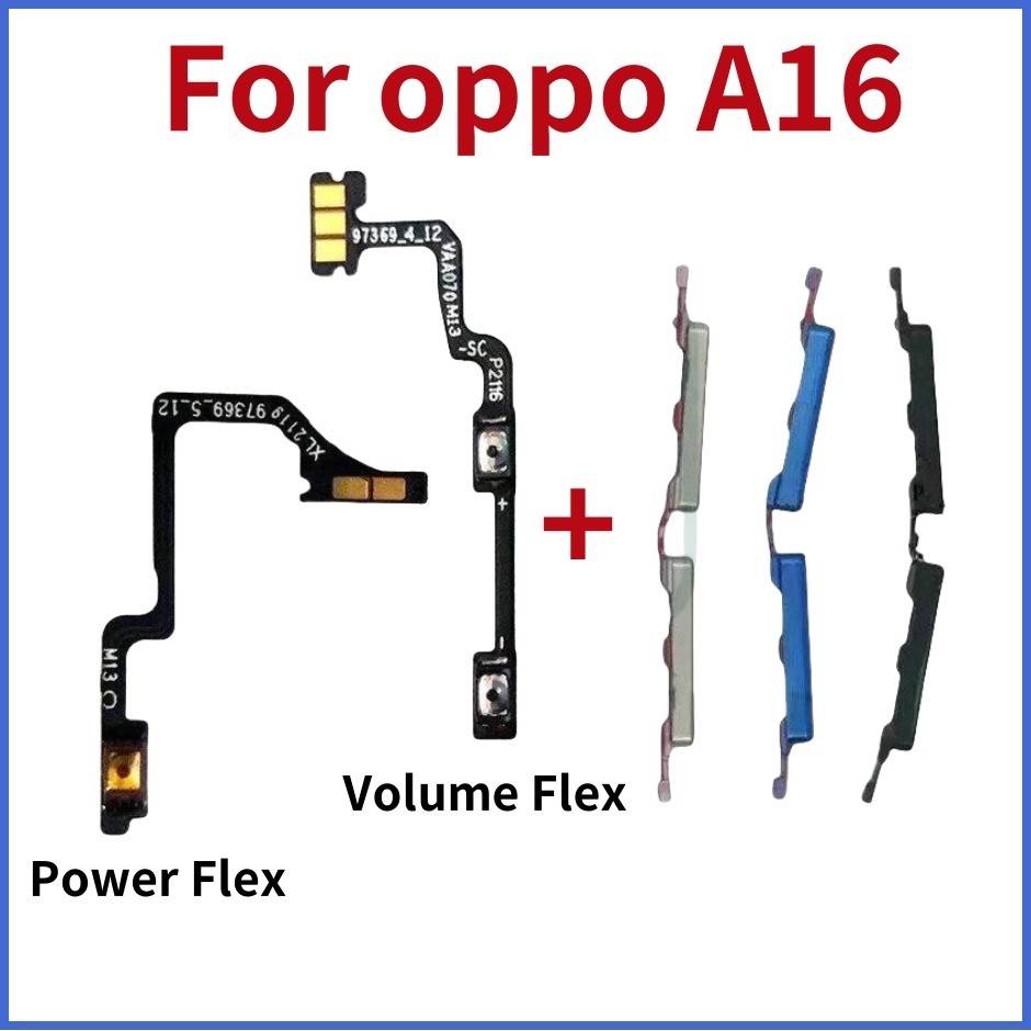 ปุ่มปรับระดับเสียงไฟ A16 ด้านหลัง Flex สําหรับ Oppo A16S A54S บนปุ่มปิดด้านข้าง Flex สายริบบิ้น ราคา ถูกที่สุด ดีลบีเคเค