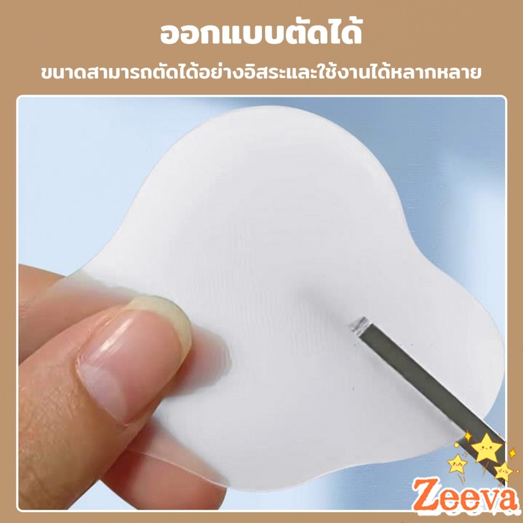 Zeeva【มีสินค้าในสต๊อก】 สติกเกอร์เจล 2Pcs/set แผ่นแปะกันน้ำ สําหรับติดเท้า กันกัด นุ่มสบาย ดูแลเท้า heel stickers