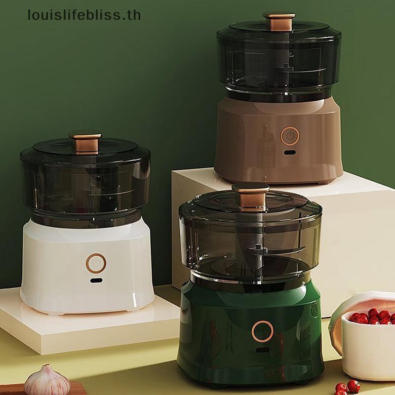 Louislifebliss มินิไร้สายไฟฟ้ากระเทียมกด Dual Purpose กระเทียมน้ําซุปข้น 350ml ชาร์จ Usb ครัวอาหาร Shredder เครื่องบดเนื้อผักใหม่