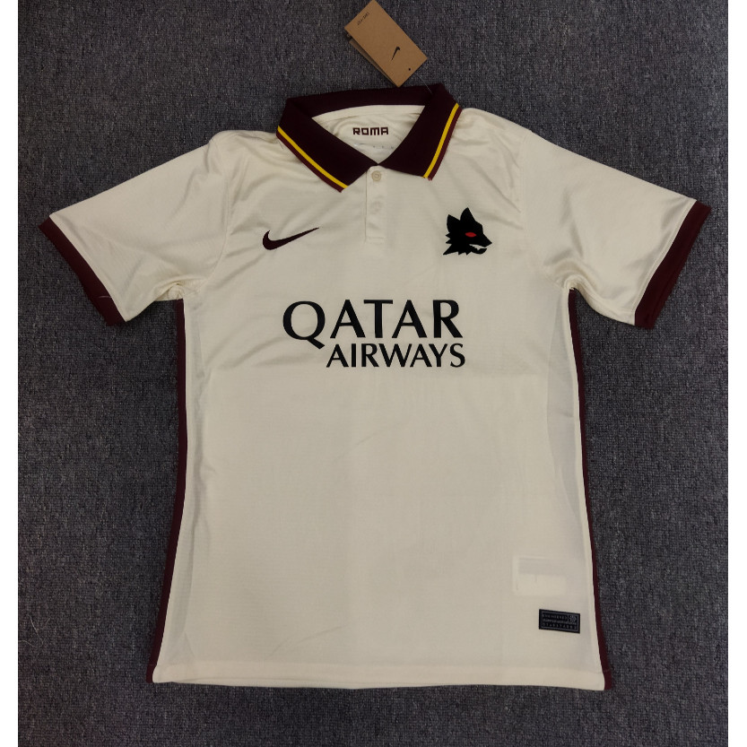 [แฟนเวอร์ชั่น] 20-21 โรม ห่างออกไป เสื้อเชิ้ตลําลองฟุตบอลผู้ชาย