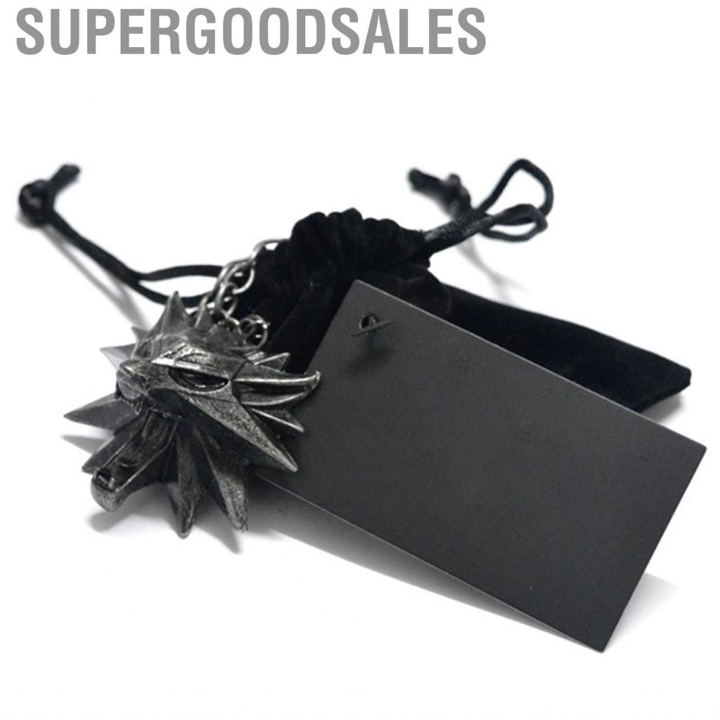 Supergoodsales สร้อยคอเหรียญหมาป่า Witcher 3 ความคงทนป้องกันรอยขีดข่วนจี้หัวไวกิ้งสำหรับของขวัญการจัดระเบียบทุกวัน - รูปที่ 6