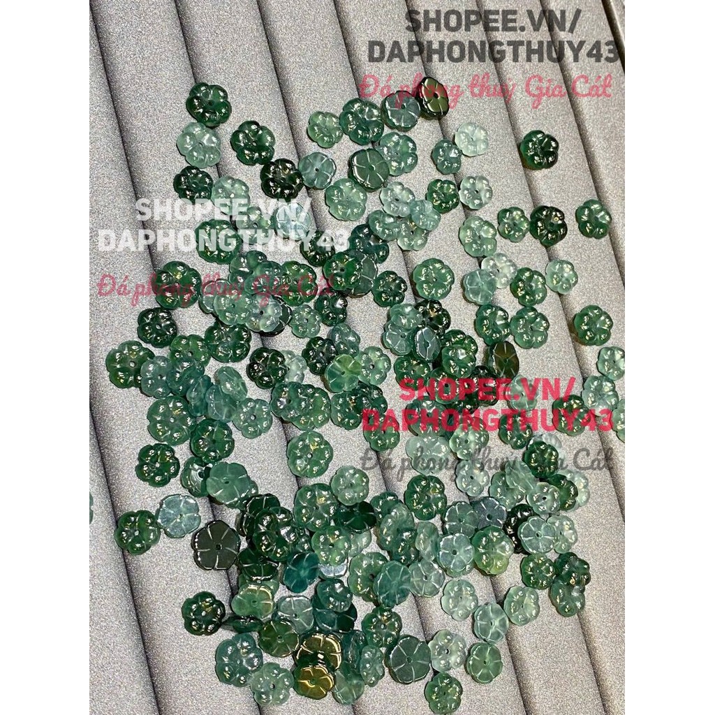 หน้าดอกไม้แอปริคอทหยกสีฟ้า Svip สวยมาก รับรองโดย Gia Cat