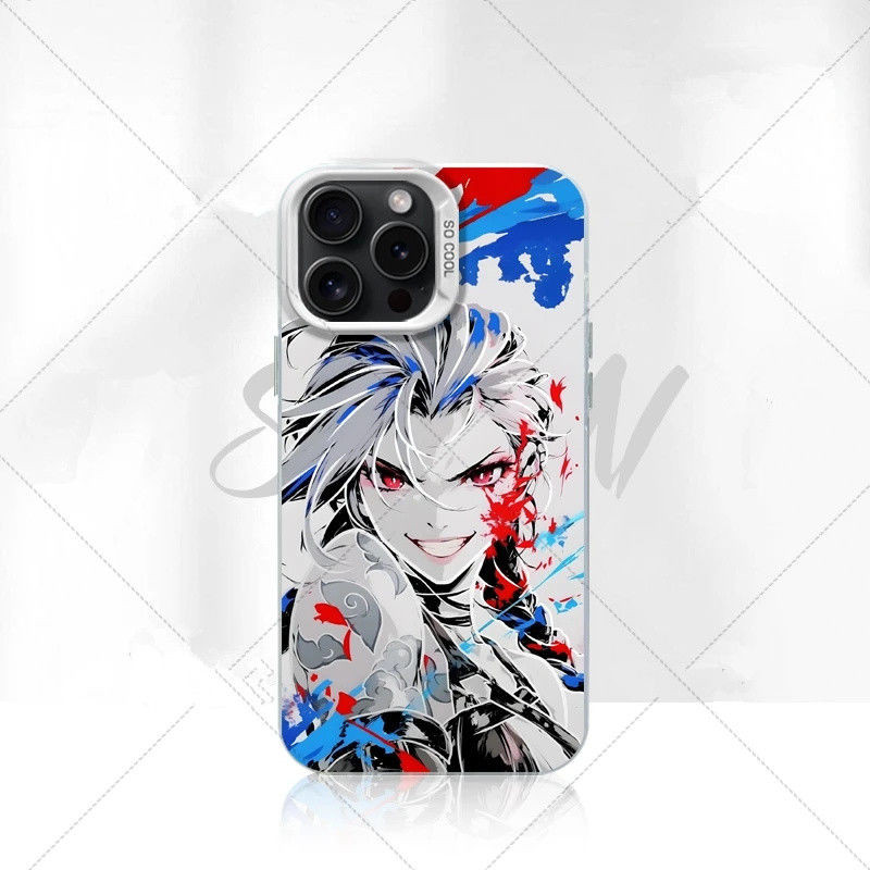 Jinx อินเทรนด์ Cool Girl Frosted สีสันเงินเหมาะสําหรับ iPhone 16 Pro Max 15 14 13 12 11 xs 7P/8P เคสโทรศัพท์ High-End เฉพาะ