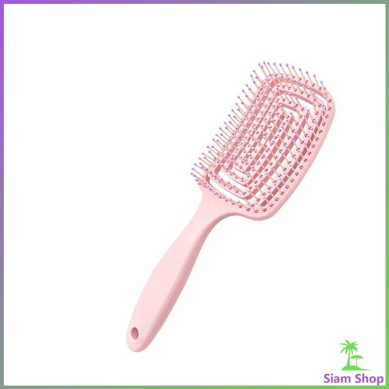 SIAM หวีแปรงผม นวดหนังศีรษะ หวีที่ใช้ได้ทั้งผมยาวและผมสั้น Hair comb ราคา ถูกที่สุด ดีลบีเคเค แกลเลอรีภาพที่ 9