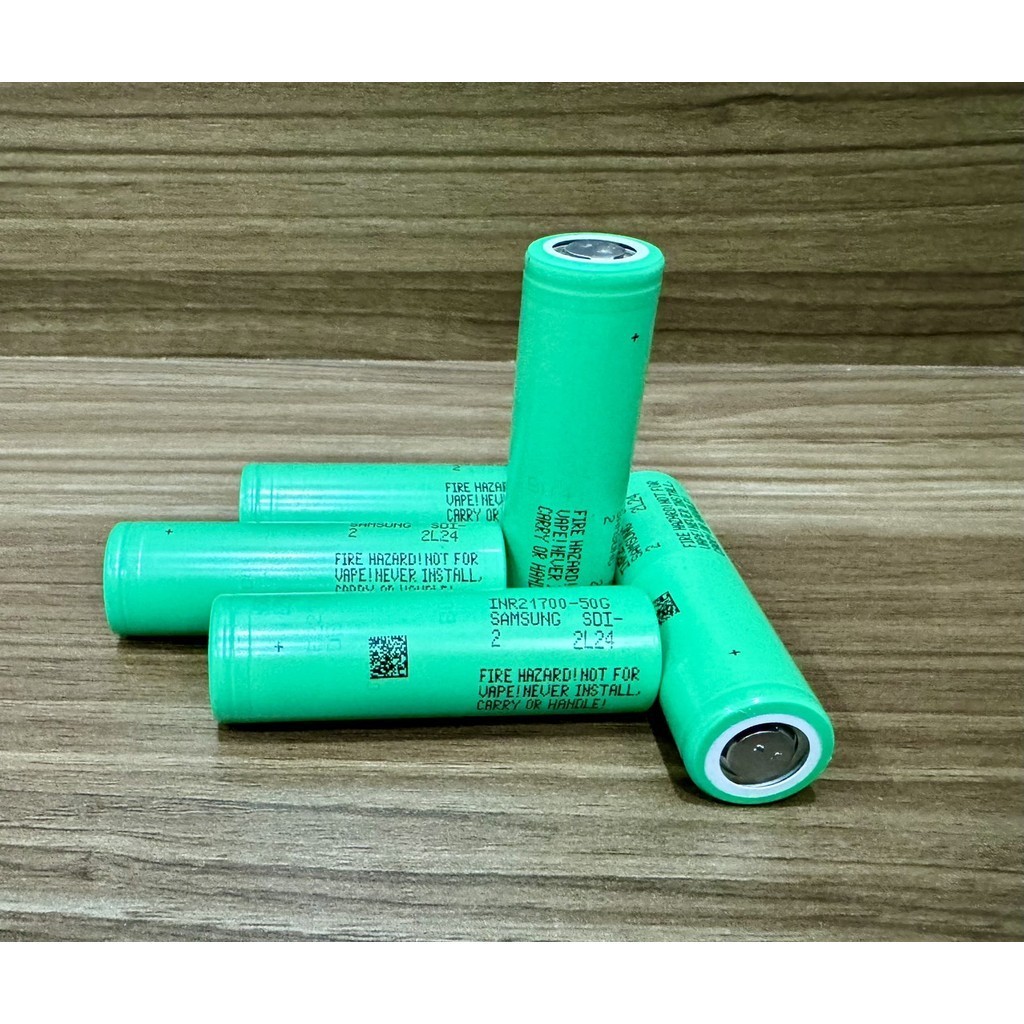 เซลล์ Samsung INR21700 50G ถอดความจุอุปกรณ์ 5000mah Discharge 15A.