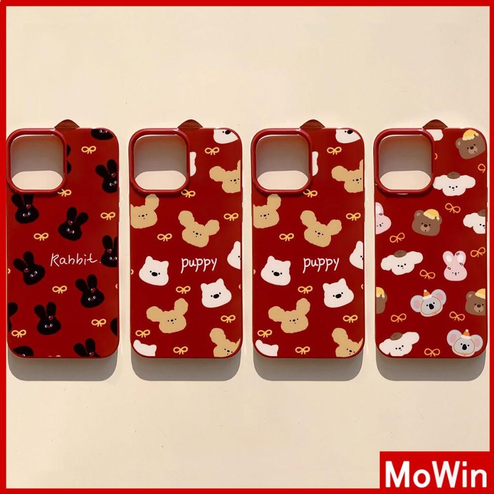 Mowin - สำหรับ iPhone 16 Pro Max เคส ไอโฟน สีดำมัน TPU ซอฟท์เคส กันกระแทกกล้องป้องกัน สัตว์น้อยน่ารัก เข้ากันได้กับ iPhone15 14 13 12 Pro Max 11 XR XS Max 7 8 Plus