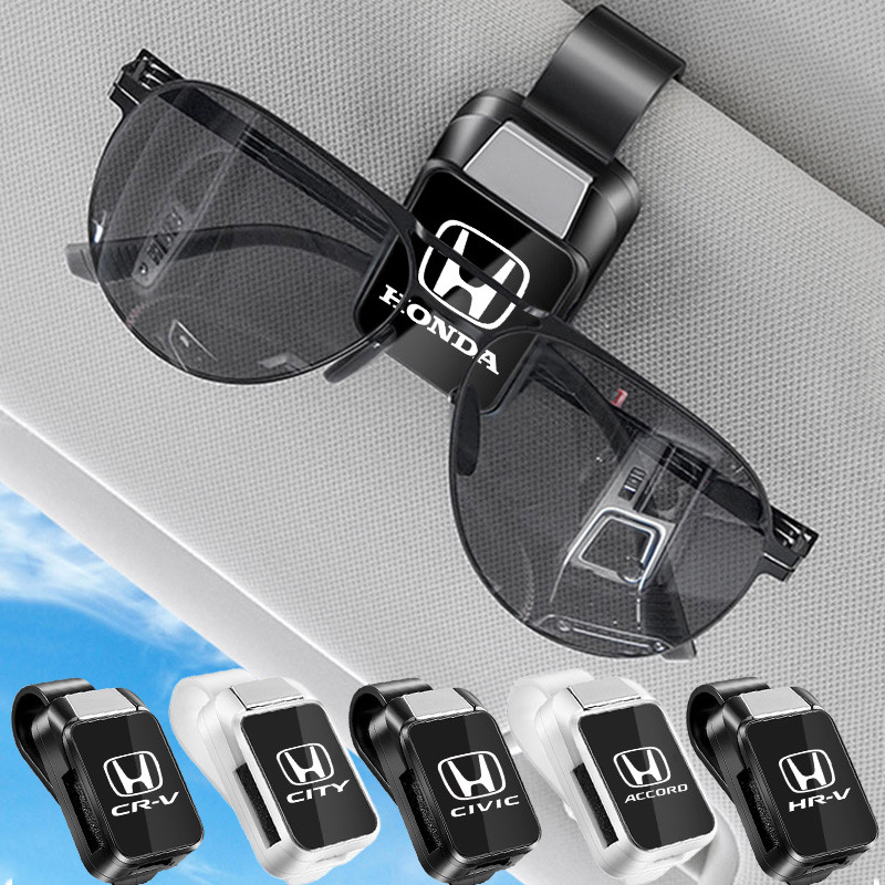 Honda Car high-end แว่นตาคลิปบังแดดกดประเภทกรอบแว่นตา City Civci Fit Jazz HRV BRV CRV Brio Accord Lead mobiio