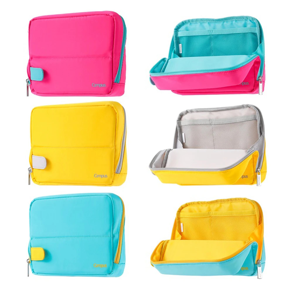 ญี่ปุ่นโคคูโยกรณีดินสอวิทยาเขตจํากัดความจุขนาดใหญ่โต๊ะยืนอเนกประสงค์ถุงเก็บน่ารักที่เรียบง่ายนักเรียนเครื่องเขียน โจ621 - รูปที่ 4