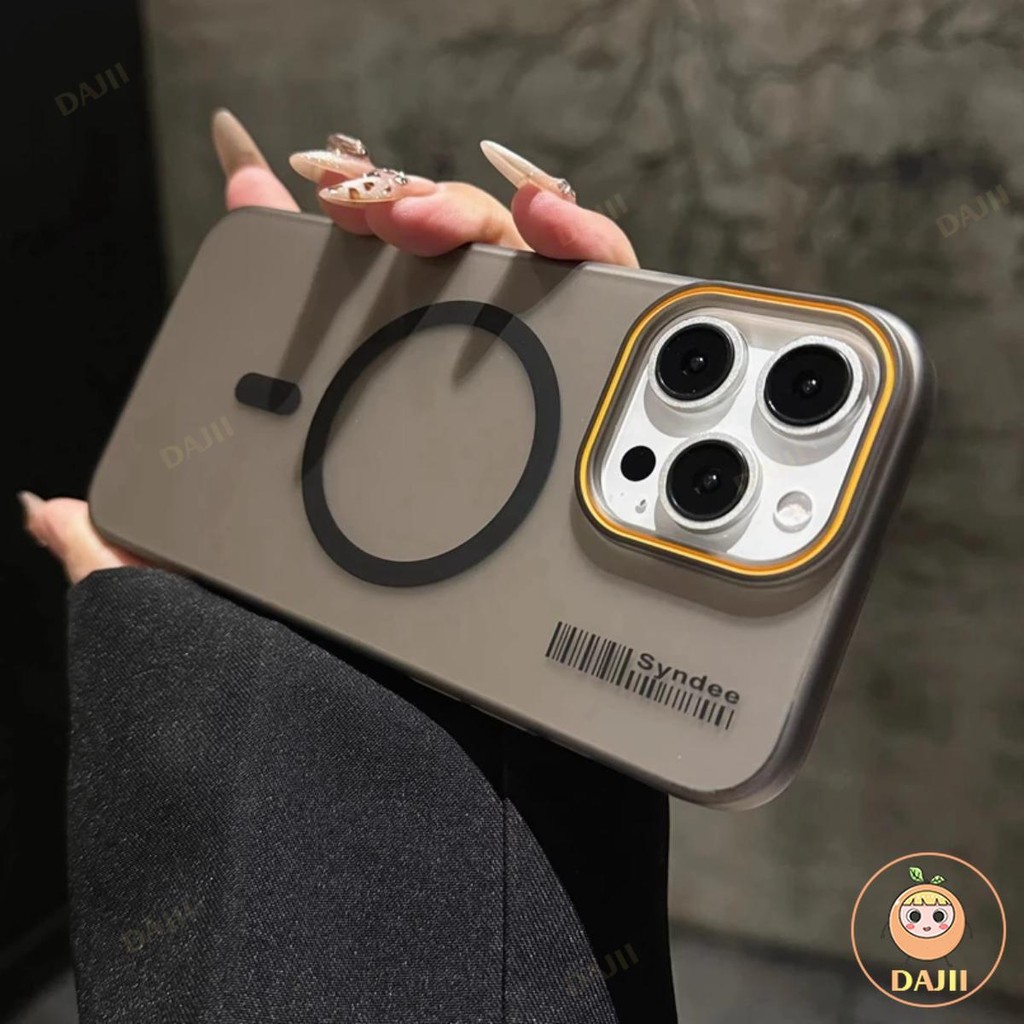 DAJII Luxury Matte Clear Anti-ลายนิ้วมือเคสโทรศัพท์แม่เหล็ก เคส เข้ากันได้สำหรับ เคสไอโฟน Case Compatible For iPhone 16 15 14 13 12 11 Pro Max Plus กรณีปกหลัง