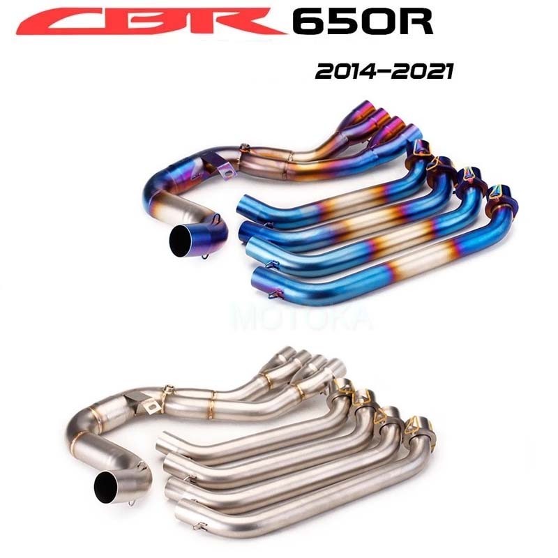 ท่อหัวสําหรับ Honda CBR650R CBR650 CBR650F CB650F CB650F CB650R Manifold Header 2014-2021