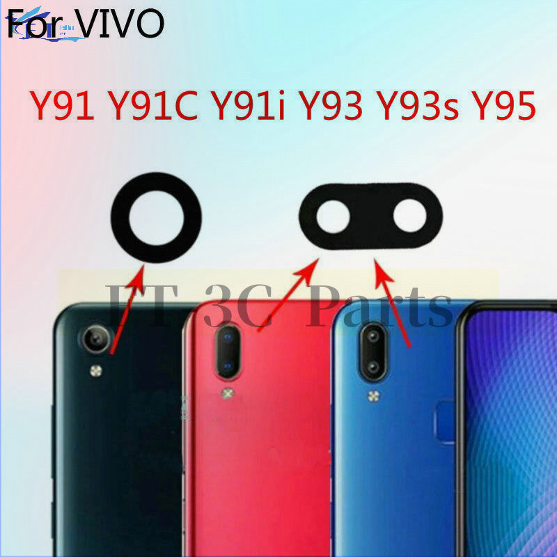 สําหรับ Vivo Y91 Y91i Y91c Y93 Y93s Y95 เลนส์กล้องด้านหลังพร้อมกาวอะไหล่ซ่อมอะไหล่