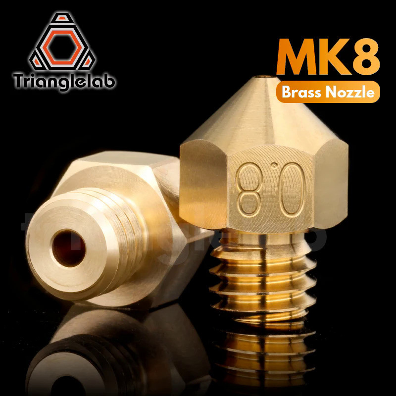 trianglelab Top quality Brass MK8 Nozzle for 3D printers hotend 1.75MM Filament  J-head cr10 heat bl