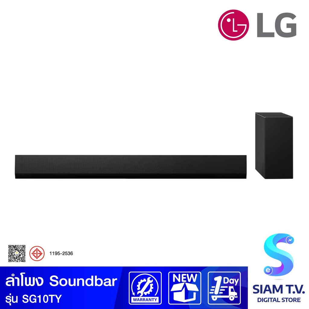 LG ลำโพง Soundbar 3.1 Ch 420W รุ่น SG10TY โดย สยามทีวี by Siam T.V.