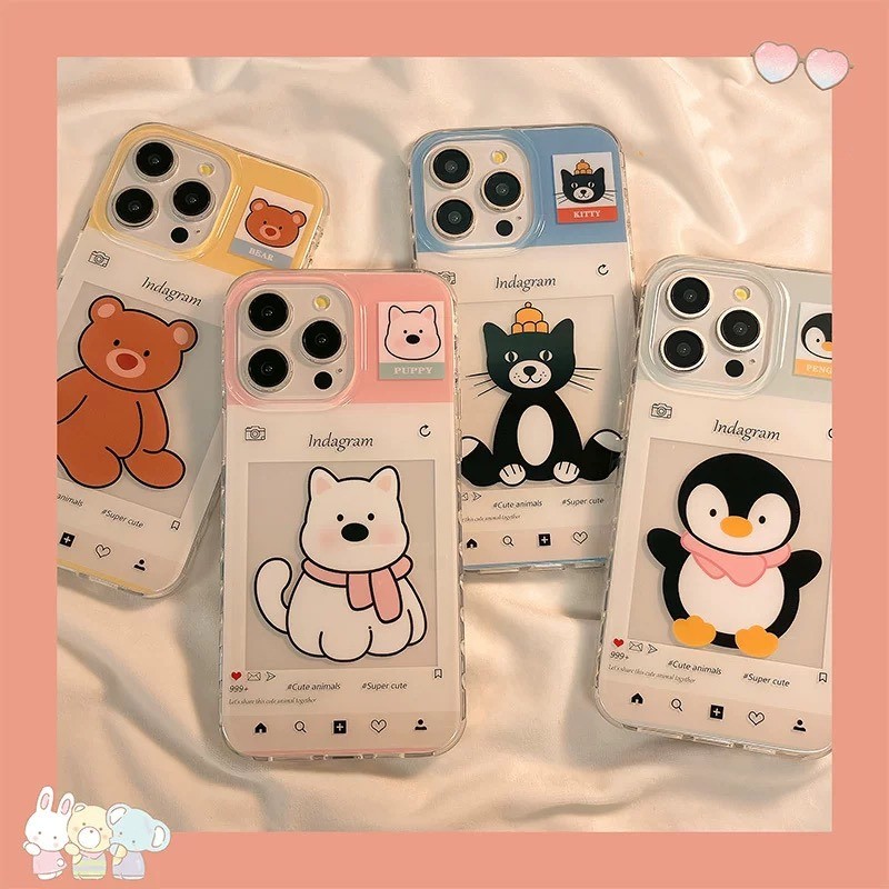 Iphone 16 15 14 13 12 11 Pro Max X Xr Xs Max 7 8 Plus SE2020 เคสโทรศัพท์การ์ตูนเพนกวิน Western Highlands Clear Soft ฝาหลัง