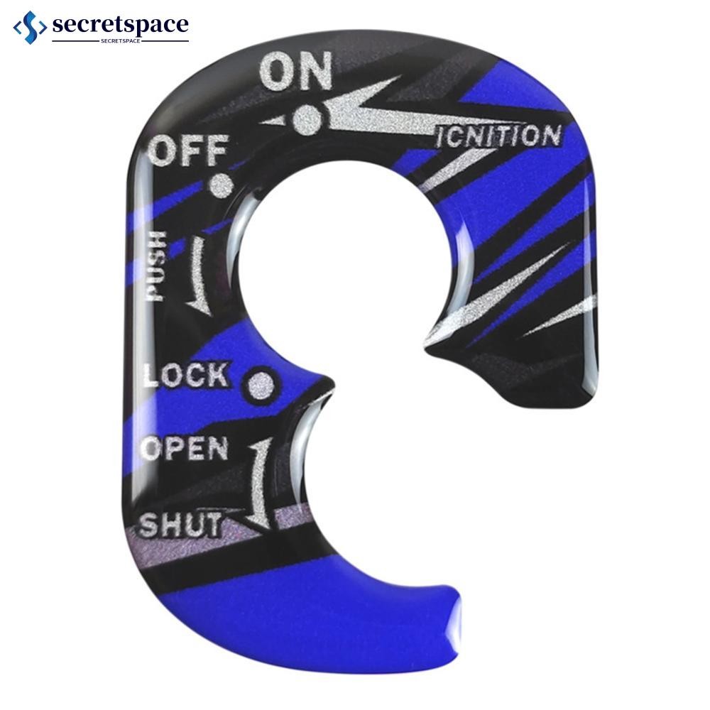 Secretspace รถจักรยานยนต์ 3D PVC สวิทช์จุดระเบิดกุญแจล็อคอุปกรณ์เสริมรถมอเตอร์ไซด์สําหรับ Honda Jiayu News Shark Tapa NX125 Ruiying E4T3