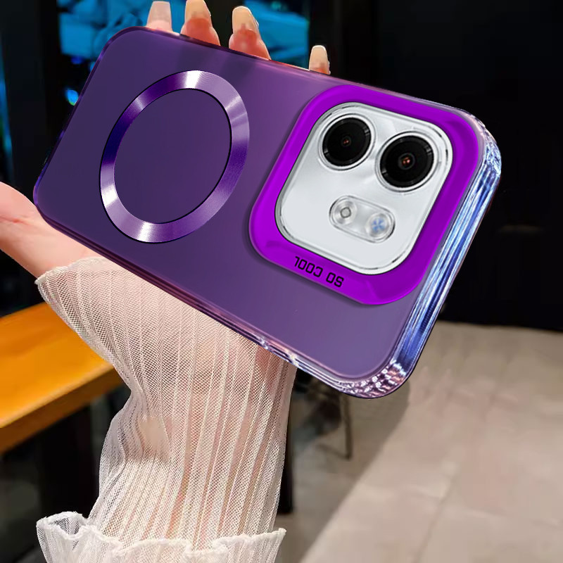 เคสสําหรับ infinix smart 9 Magnetic Wireless Color Silver เคสโทรศัพท์ดีไซน์ใหม่ SJSFDDR - รูปที่ 3