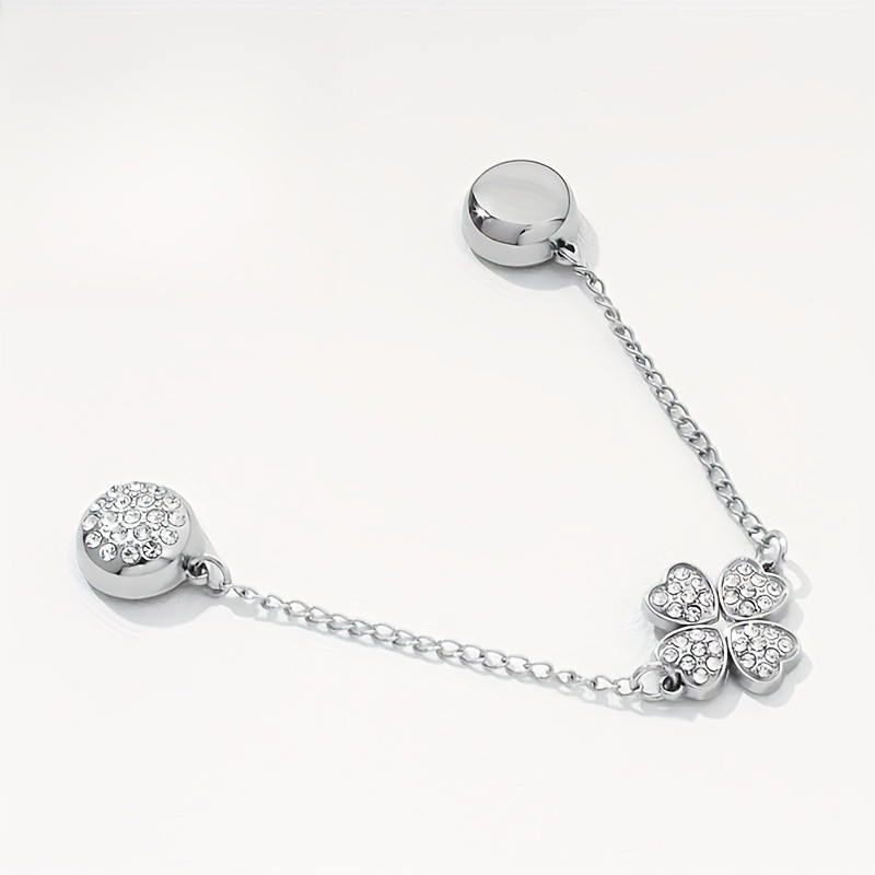 ตัวยึดขอบกางเกงแม่เหล็ก ตัวยึดขอบกางเกงยีนส์ ป้องกันการลื่นไถล ตัวล็อคขอบปรับได้ ซักได้ ไม่ลื่น - รูปที่ 3