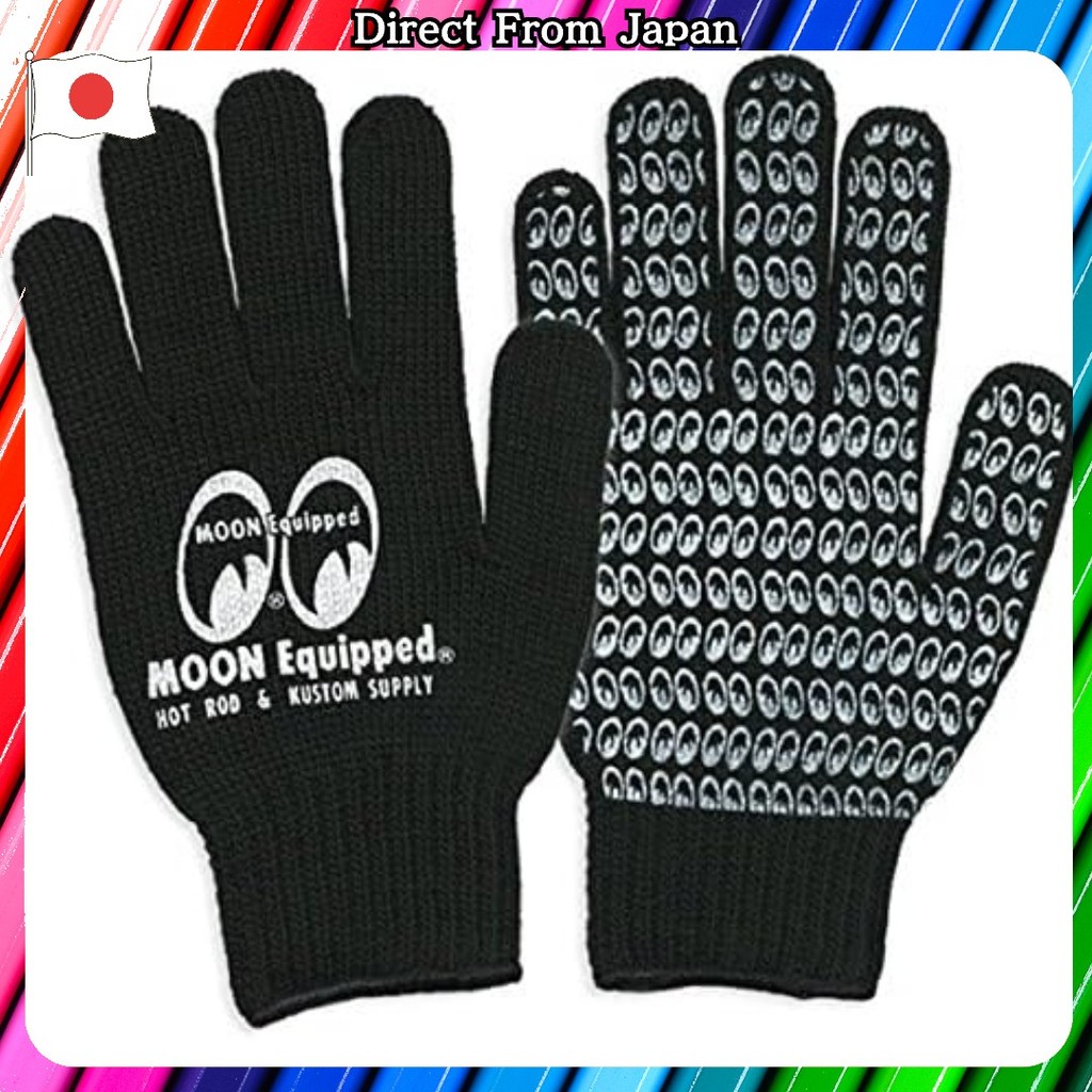 Mooneyes Moon ถุงมือถุงมือการบำรุงรักษาขนาดฟรีสีดำ【Direct from Japan】ของแท้ 100%!