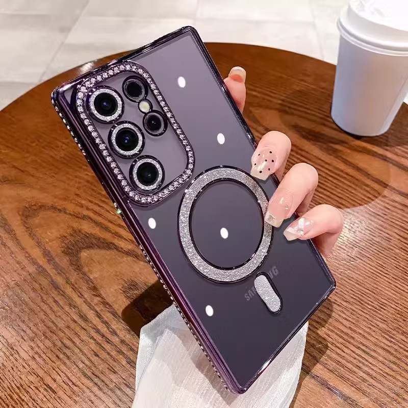 เคสกันกล้อง พร้อมเลนส์กล้อง เคส ชาร์จได้ For Samsung A17 A07 A06 A26 A36 A56 A16 A55 s25fe S24 S25 S23 ultra FE แม่เหล็ก - รูปที่ 3