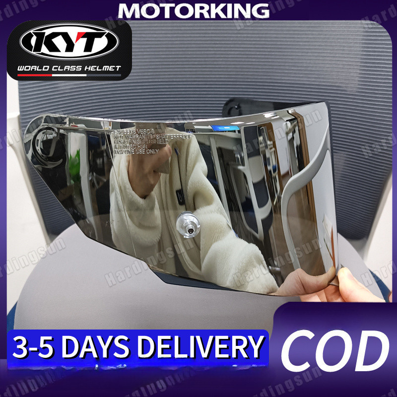 [ReadyStock]kyt Tt Cors visor helmet lens day and night general Marvel United States team