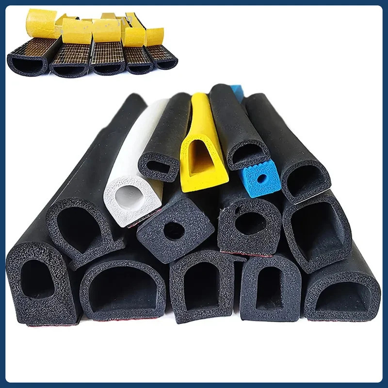 โฟม 1M D-Shape EPDM Seal Strip – กาวในตัว กันเสียง กันน้ํา สําหรับรถยนต์ & บ้าน pxb3 – กาวในตัว กันเ