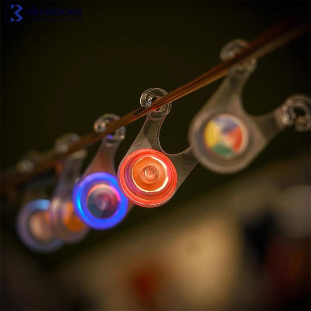 Okcatzone 5 ชิ้นกันน้ํา LED เต็นท์เชือกไฟแขวน Mini Outdoor Camping คําเตือนความปลอดภัยโคมไฟสีสุ่ม C6