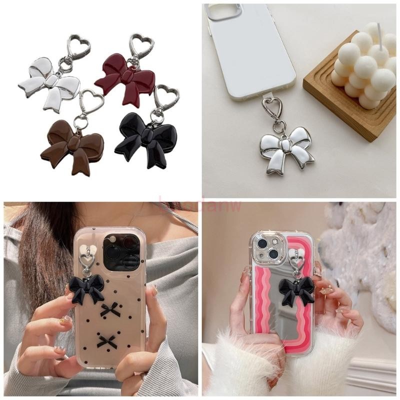 Bdw Bowknot พวงกุญแจจี้หัวใจพวงกุญแจกระเป๋า Charm โบว์หวานกระเป๋าถือ Charm Creative พวงกุญแจรถสําหรับกระเป๋าตกแต่ง