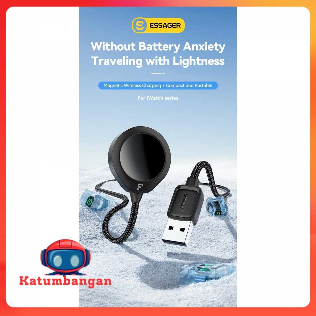 ESSAGER Charger Apple Watch แท่นชาร์จไร้สายแบบแม่เหล็ก 2.5W 1M - ES-WC14