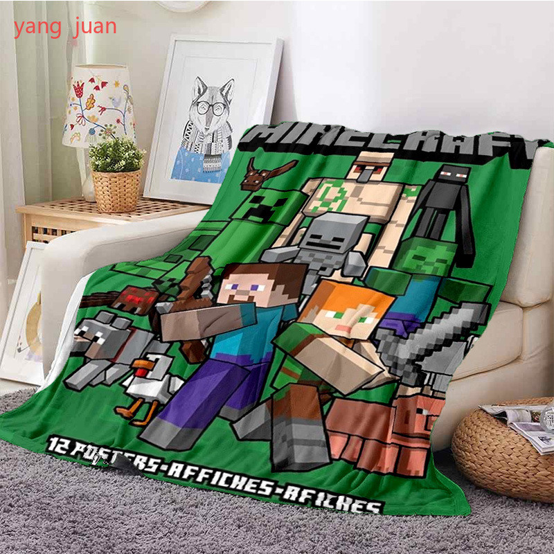 ผ้าห่ม มายคราฟ นุ่มและอบอุ่น มีเสน่ห์ โลกของฉัน แซนด์บ็อกซ์ ตัวละครเกม 3ง พิมพ์ขนแกะโยนผ้าห่ม - รูปที่ 6
