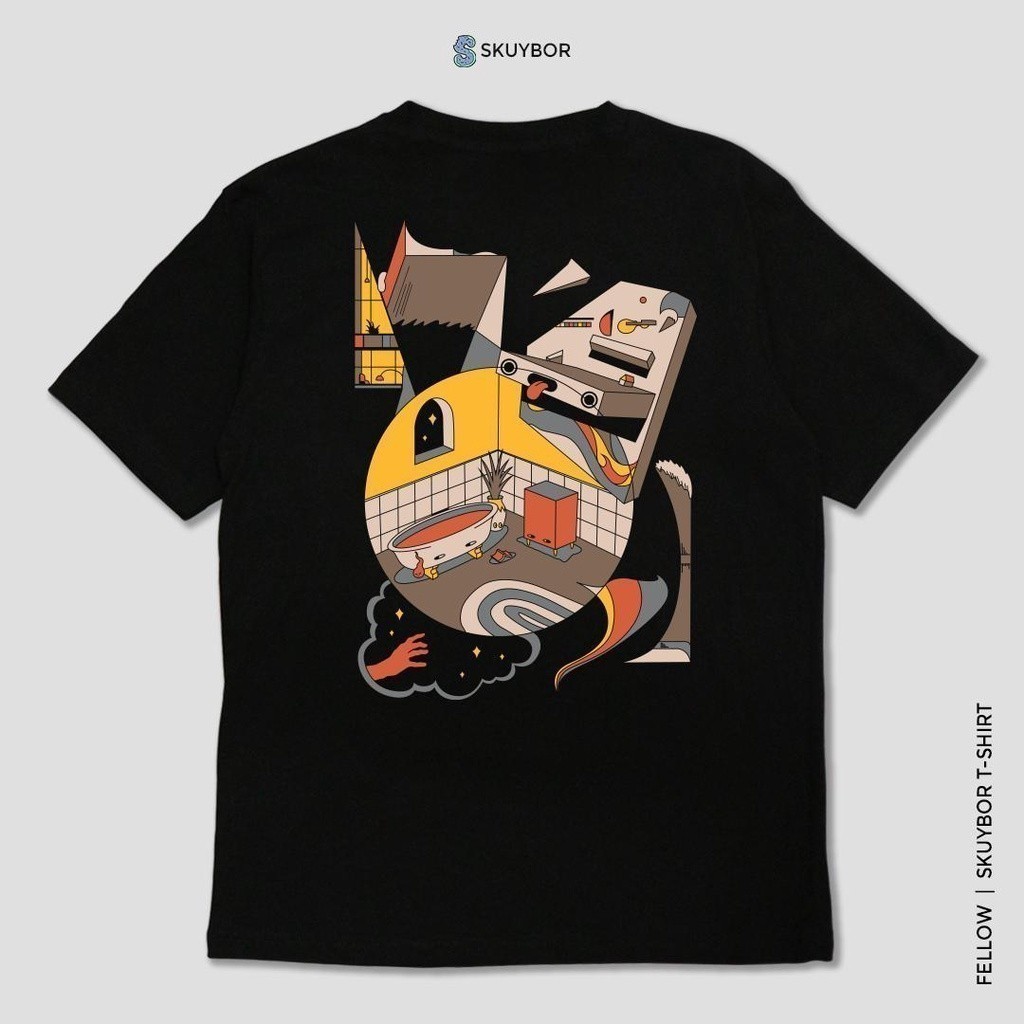 Vobia T-Shirt - เสื้อยืดแขนสั้น Fellow (สีดํา)