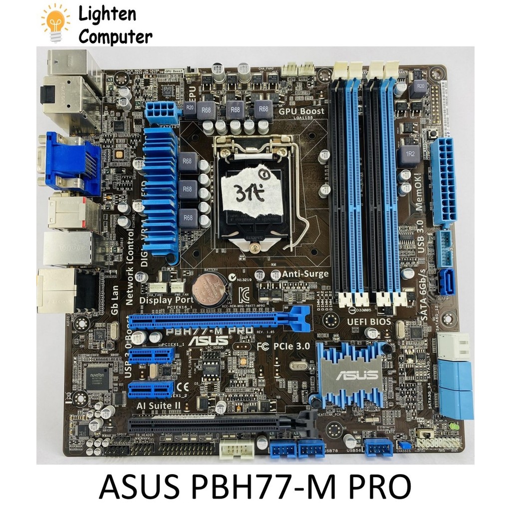 USEDASUS P8H77-M P8H77-M PRO P8H77-V P8H77-V LE เมนบอร์ด H77 LGA 1155 2nd 3rd Gen Intel mATX