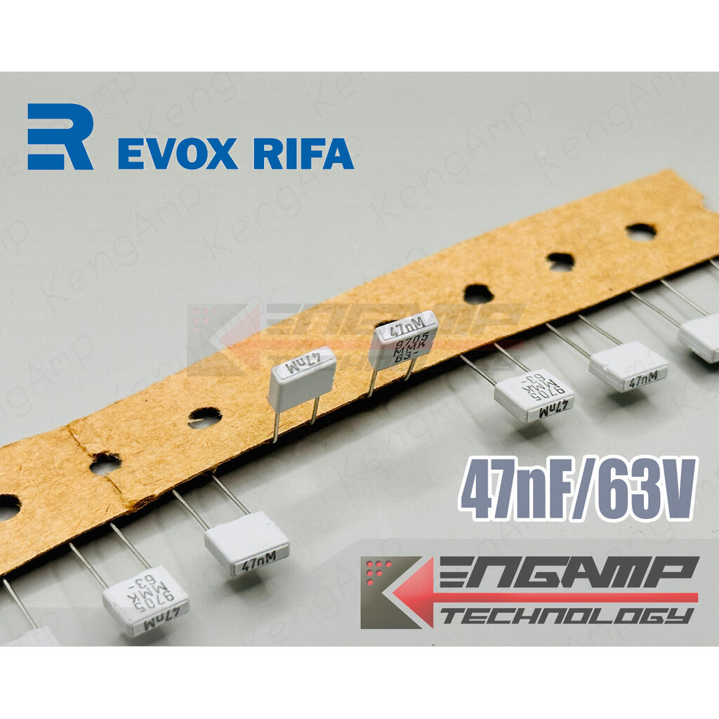 (10ตัว) [F-CAP] 0.047uF/63V 47nM63V 47nK63V EVOX MMK5 2.5x7.2 H6.5mm P=5