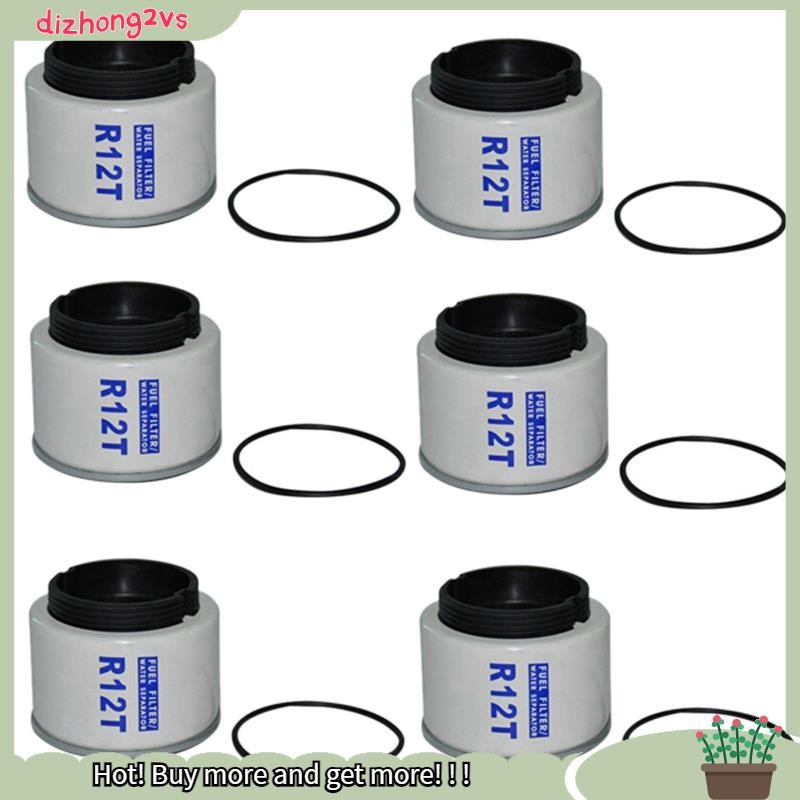 [dizhong2vs]6 ชิ้น R12T การใช้/น้ําแยกกรององค์ประกอบสําหรับ Racor 140R 120AT S3240 NPT ZG1/4-19 ชิ้น