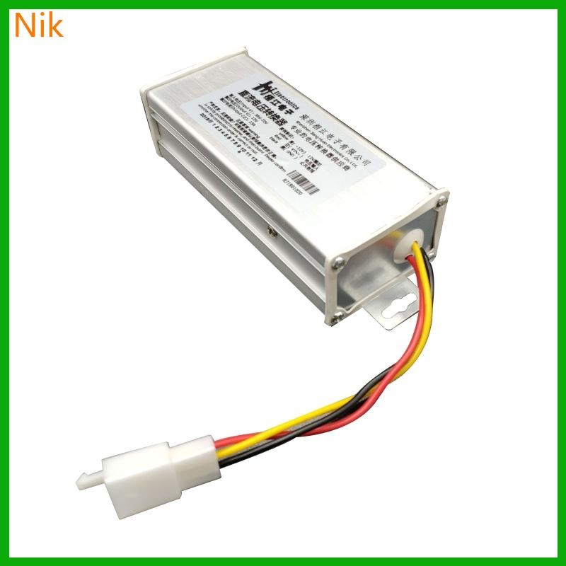 บ.น.น.ค. DC-DC 24V-120V to 12V 15A Power Converter เครื่องปรับแรงดันไฟฟ้า ​โมดูลไฟสเต็ปดาวน์สําหรับไฟ Led ในรถยนต์