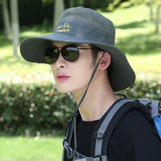 หมวกบังแดด หมวกบักเก็ต กันแดด เหมาะกับใส่ตกปลากลางแจ้ง สําหรับผู้ชาย sun hat