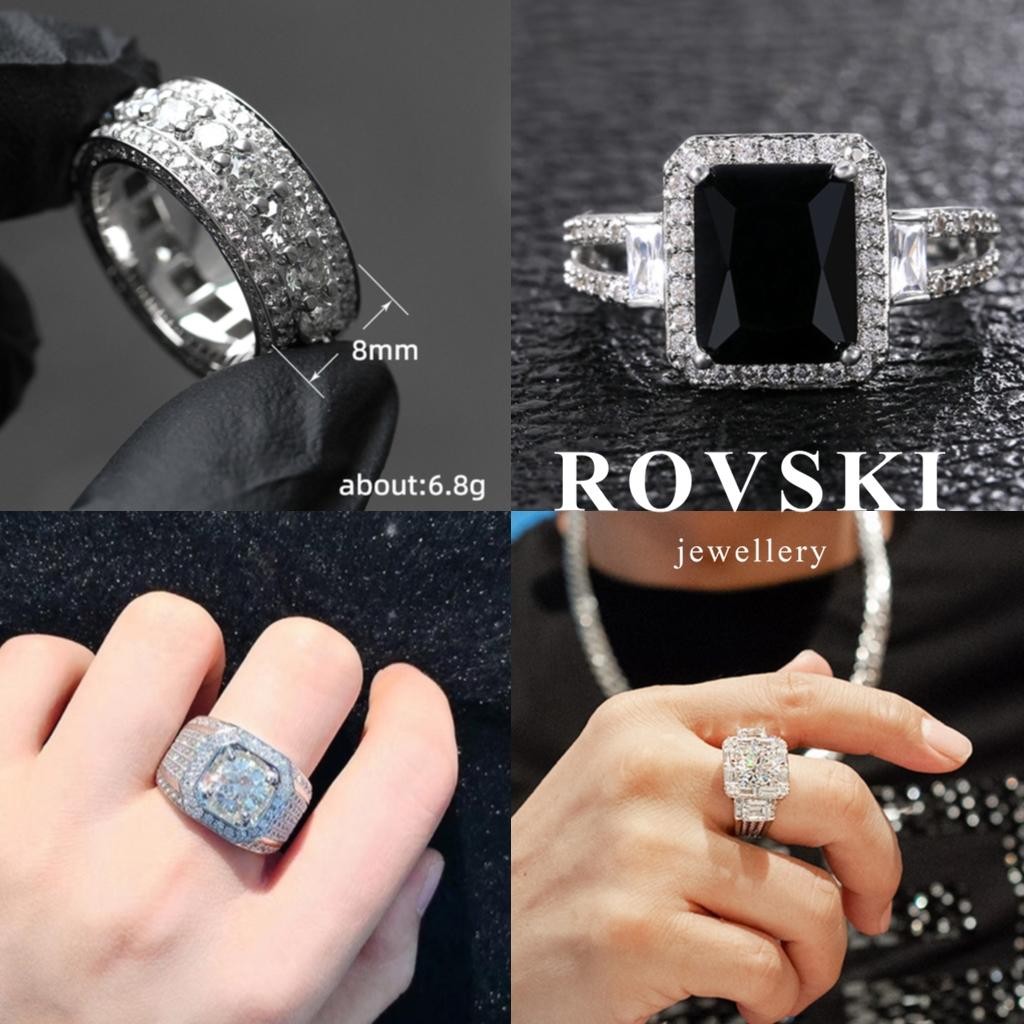 แหวนผู้ชายคลาสสิกแฟชั่นแหวนแฟลชสุดดีไซน์เรียบง่ายสําหรับผู้ชาย