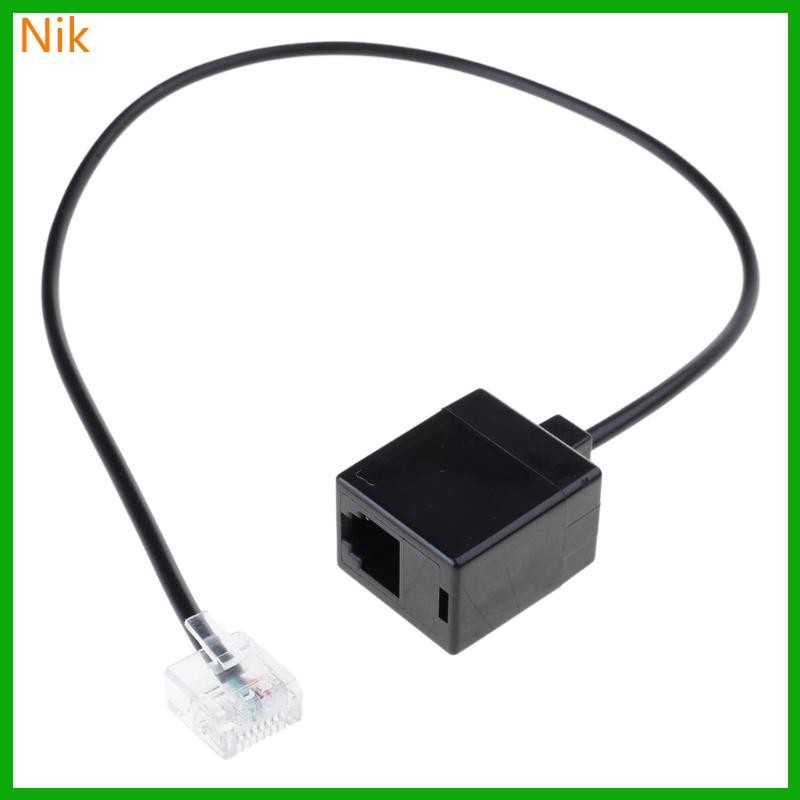 บ.ลคค.ศ. RJ11 6P4C Female to Ethernet RJ45 8P8C Male Adapter RJ45 ถึง RJ11 Converter Cable