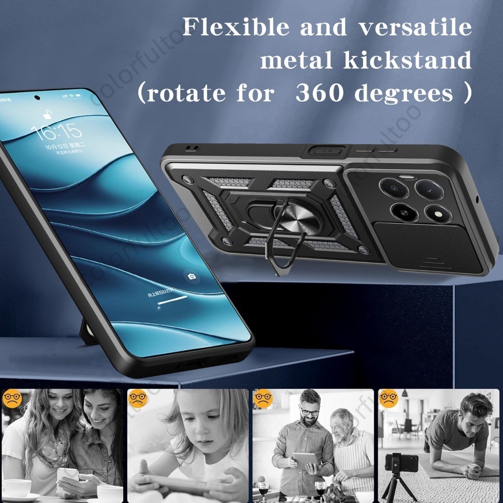 Honor X9d 5G เคสโทรศัพท์สําหรับ Honor X9d X9C X7d X5b Plus X5BPlus X 5B HonorX7d 4G 5G เกราะกันกระแทกปลอกกดดึงกล้องป้องกันกรณีรถแม่เหล็กผู้ถือแหวนด้านหลัง Hard ราคา ถูกที่สุด ดีลบีเคเค แกลเลอรีภาพที่ 4
